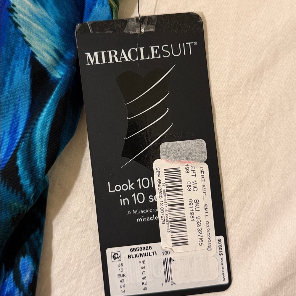 NEW Miraclesuit Blue and Green Camisole Top - Picture 2 of 8